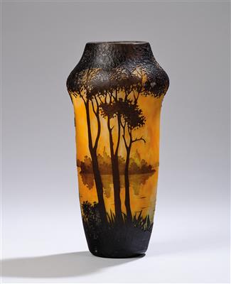 Vase mit einer Seelandschaft, Daum, Nancy, um 1910-15 - Jugendstil und angewandte Kunst des 20. Jahrhunderts