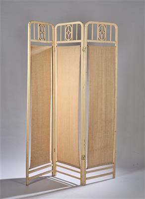A three-piece screen in the manner of Josef Hoffmann, c. 1910 - Jugendstil e arte applicata del XX secolo