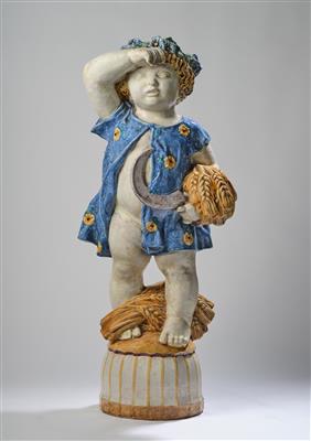 Michael Powolny, a “summer” putto, model number: 4084, designed in c. 1915/16, executed by Wienerberger, Vienna - Secese a umění 20. století