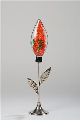 Gianni Zenaro, a glass object: "Fiori", model 10185, designed in 1966, executed by Lumenform, Italy - Secese a umění 20. století