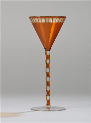Otto Prutscher, a goblet, designed in around 1907, executed by Meyr’s Neffe, Adolf, merchant-employer: E. Bakalowits Söhne, Vienna - Jugendstil and 20th Century Arts and Crafts