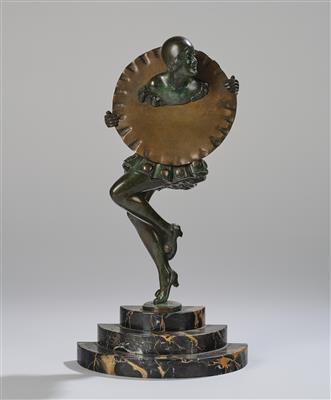 Pierre Laurel, an Art Deco female dancer, France, c. 1920/30 - Jugendstil e arte applicata del XX secolo