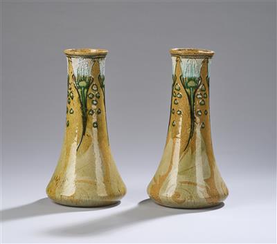 A pair of Secession style vases, form number: 3334, Minton, England, c. 1900 - Sbírka Schedlmayer II