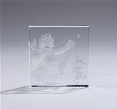 Ronald Penell, a glass object: "Unique Horn" - Dalla Collezione Schedlmayer  II