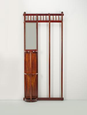 Garderobe ("Wand- bzw. Kleiderstock"), Modellnummer: 1366, Ausführung: Firma Jacob  &  Josef Kohn, Wien - Jugendstil & Angewandte Kunst des 20. Jahrhunderts