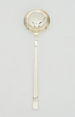 Otto Prutscher, Anton Schuwerk and August Röben, a large silver ladle, executed by Vincenz Carl Dub, Vienna, as of May 1922 - Secese a umění 20. století
