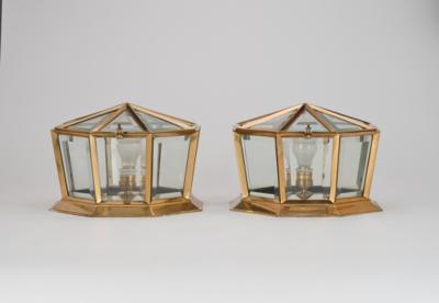 A pair of ceiling lamps in the manner of Adolf Loos, designed in around 1900 - Jugendstil e arte applicata del XX secolo