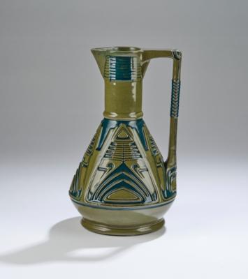 Peter Behrens (1868-1940), a handled jug, model number 2102, designed in 1902, executed by Steinzeugfabrik und Kunsttöpferei Reinhold Hanke, Höhr - Jugendstil and 20th Century Arts and Crafts