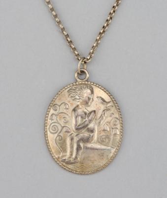 Bertold Löffler (Nieder-Rosenthal 1874-1960 Vienna), a silver pendant (“Anhänger”), model number: S 1638, Wiener Werkstätte, 1910 - Jugendstil and 20th Century Arts and Crafts