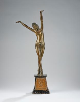 Demetre Chiparus (Dorohoi 1886-1947 Paris), “Egyptian Dancer”, Etling, Paris, c. 1925 - Secese a umění 20. století