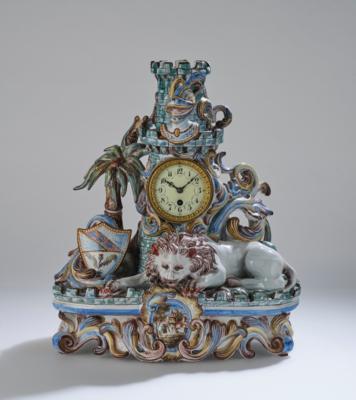 A large mantel clock, probably Charles Gallé, St. Clément, c. 1870/80 - Jugendstil and 20th Century Arts and Crafts