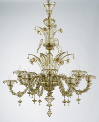 A large twelve-flame chandelier, Murano, 20th century - Jugendstil and 20th Century Arts and Crafts