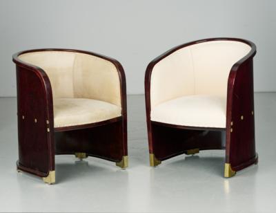 Josef Hoffmann, two armchairs, model number 720, designed in 1901, produced since 1901, advertising page of the catalogue of Jacob & Josef Kohn, Vienna for the 15th Secession Exhibition in Vienna, supplement in 1902. - Secese a umění 20. století