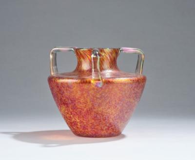 A vase with three handles, in the style of Marie Kirschner, Bohemia, c. 1904 - Secese a umění 20. století