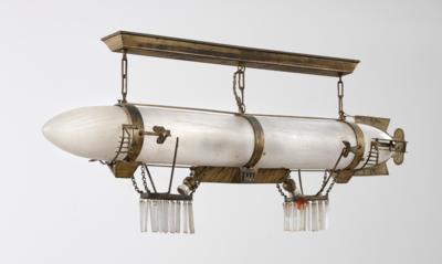 A “Zeppelin” hanging lamp, c. 1900 - Jugendstil and 20th Century Arts and Crafts