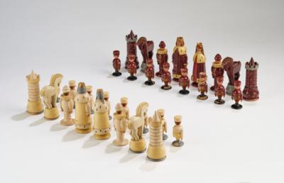 32 Schachfiguren, Firma Bing, Nürnberg, 1924-33 - Jugendstil & Angewandte Kunst des 20. Jahrhunderts
