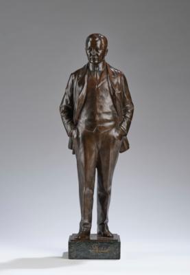 Carl Philip (Vienna, 1872-1942), a bronze object: Franz Lehar, Vienna, 1913 - Secese a umění 20. století