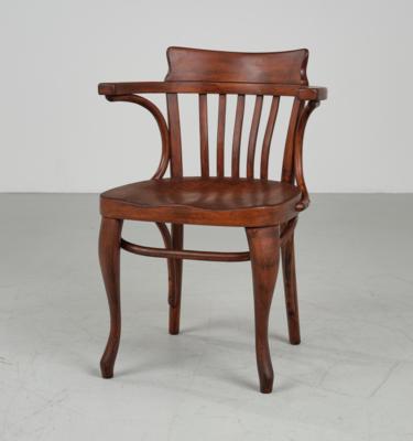 An armchair in the manner of Adolf Loos, cf model number 6150, designed before 1911, executed by Gebrüder, Thonet, Vienna - Jugendstil e arte applicata del XX secolo
