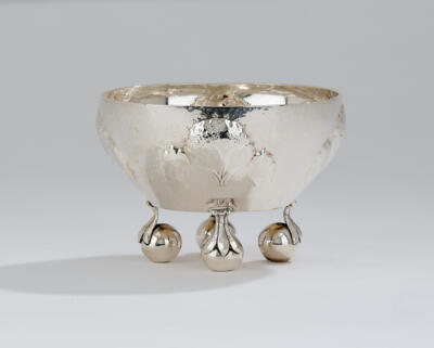 Artur mountains, a silver bowl (“Schale”), model number S 4012, Wiener Werkstätte, 1918 - Jugendstil e arte applicata del XX secolo