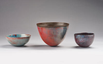 Eva Klinger-Römhild (Benediktbeuern 1945-2012 Salzburg), three bowls - Jugendstil e arte applicata del XX secolo