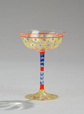 Josef Hoffmann, kleines Kelchglas (Likörglas), Modellnummer: gs 8-2, Moser Karlsbad Czechoslovakia, 1923-33 - Jugendstil & Angewandte Kunst des 20. Jahrhunderts