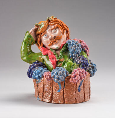 Julia Hanzl (born in Vienna in 1982), a ceramic object (“Bacchus”) - Jugendstil e arte applicata del XX secolo