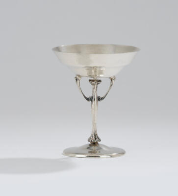 Karl Gross (Germany, 1869-1934), a silver champagne saucer, designed in around 1899, executed by Gebrüder Kühn, Schwäbisch Gmünd - Jugendstil and 20th Century Arts and Crafts