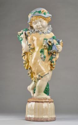 Michael Powolny, a large “springtime” putto (“Frühlingsputto”), factory no.: 4083, executed by: Wienerberger, Vienna, c. 1915/16 - Jugendstil and 20th Century Arts and Crafts