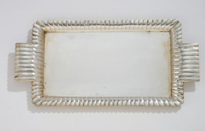 A silver tray with handles, Jarosinski & Vaugoin, Vienna, as of May 1922 - Jugendstil and 20th Century Arts and Crafts