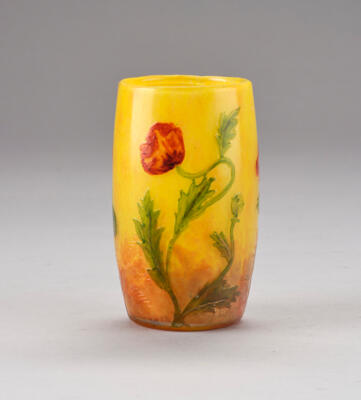 Vase mit Mohnblüten, Daum, Nancy, um 1910 - Jugendstil & Angewandte Kunst des 20. Jahrhunderts