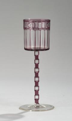 A wine glass (goblet), attributed to Otto Prutscher, probably Meyr’s Neffe, Adolf, c. 1912 - Jugendstil e arte applicata del XX secolo