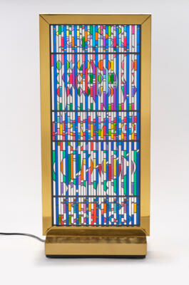 Yaacov Agam (born in Israel in 1928), "Shalom Window", no. 65/99, Edition Galleries Jerusalem/ Israel, produced in Germany, 1986 - Jugendstil e arte applicata del XX secolo