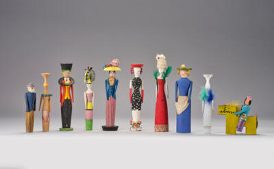 Zehn Holzfiguren (Spielzeug), u. a. von Thurtschenthaler und Maximilian Snischek - Jugendstil & Angewandte Kunst des 20. Jahrhunderts