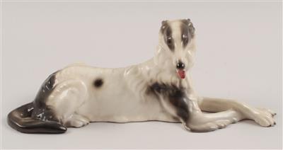 Liegender Windhund, - Antiquariato