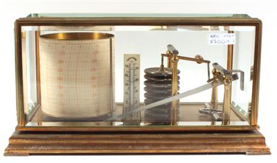 Barograph in Messinggehäuse von d. Richard Freres - Antiquitäten - Schwerpunkt Uhren