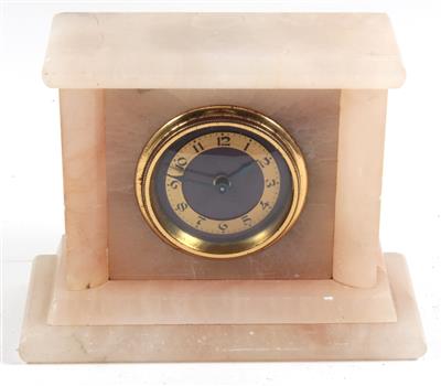 Konvolut: Miniatur Wandpendeluhr, Speckstein Tischuhr - Antiquitäten - Schwerpunkt Uhren