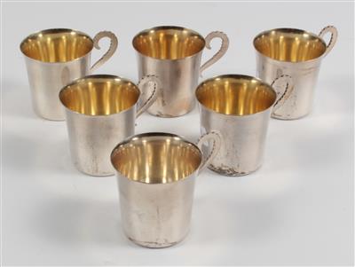 6 Schnapsbecher, - Antiques