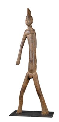 Lobi, Burkina Faso: Eine große, männliche Ahnen-Figur. - Antiques