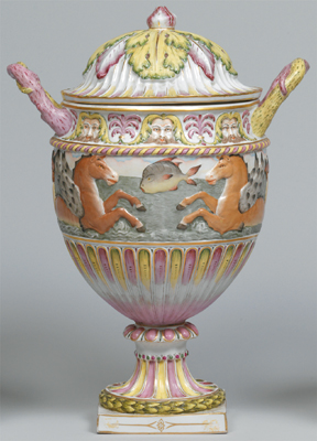 Deckelvase, - Antiquariato