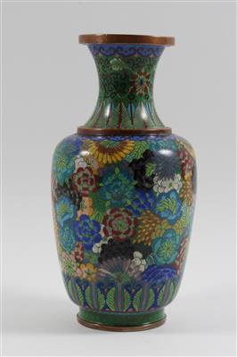 Cloisonné-Vase, - Antiquitäten