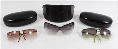 3 Gucci Sonnenbrillen, - Antiquitäten