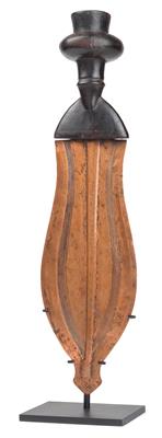 Kuba (oder Bakuba), DR Kongo: Ein Prunk- und Prestige-Messer'Ikula', mit Kupfer-Klinge. - Antiquitäten
