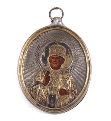 Moskauer Heiligenanhänger, - Antiques