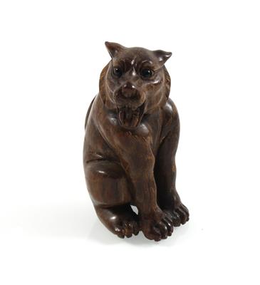 Netsuke eines Tigers, - Antiquitäten