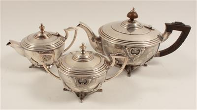 Dreiteiliges Art Deco-Teeservice, - Antiques