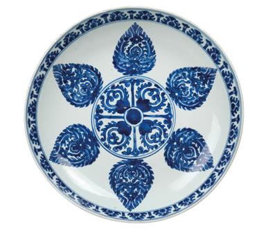 Blau-weißer Teller für den islamischen Markt - Antiquariato