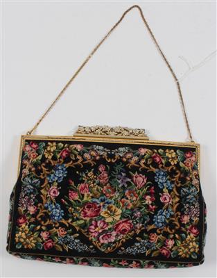 Petit Point Tasche, - Antiquitäten