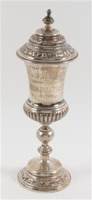 Wiener Deckelpokal zum 25 jährigen Jubiläum 1875-1900, - Antiques