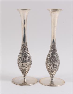 Paar Wiener Vasen, - Antiquitäten