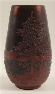 Vase mit Seelandschaft, - Antiques